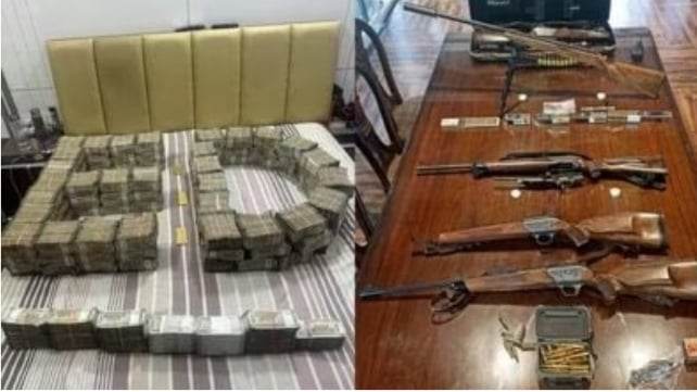 ভারতের হরিয়ানার সাবেক আই এন ডি এফের বিধায়কের বাড়ি থেকে উদ্ধার কোটি টাকাসহ আগ্নেয় অস্ত্র
