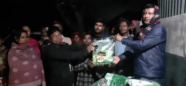 পঞ্চগড়ের তেঁতুলিয়ায় সৌদি আরব কর্তৃক প্রেরিত কোরবানীর গোস্ত বিতরণ