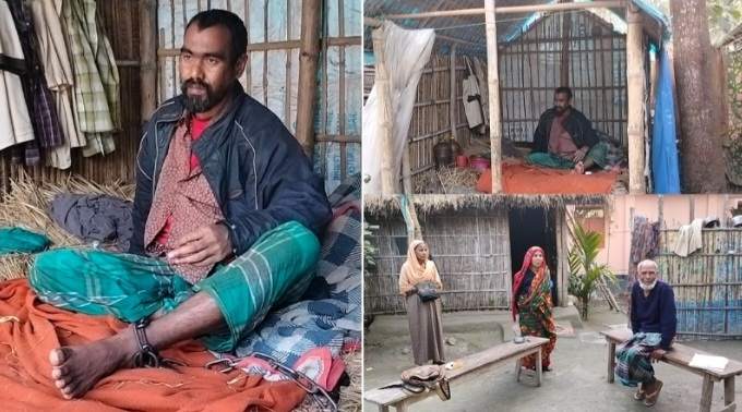 ঠাকুরগাঁওয়ে শিকলবন্দি জীবন,নিরুপায় পরিবার