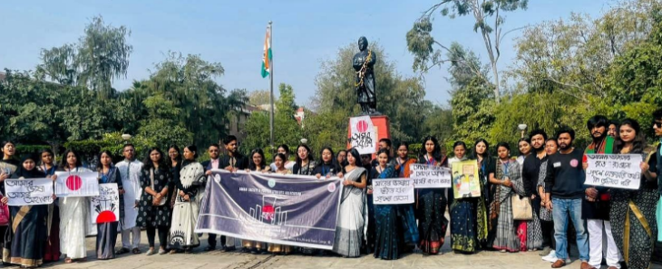 ভাষা সৈনিকদের শ্রদ্ধা জানালো দিল্লি বিশ্ববিদ্যালয়ের মিরান্ডা হাউস