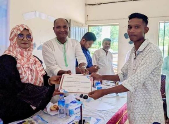 ইসলামপুরে ১৩ জন মেধাবী শিক্ষার্থীদেরকে সম্মাননা দিলেন সিওয়াইডিএ