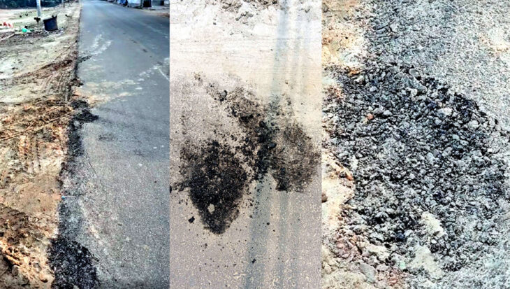 সান্তাহারে দেড় কোটি টাকা ব্যায় সদ্য নির্মিত সড়কে ফাটল