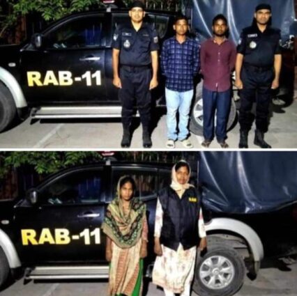 গাইবান্ধার পলাশবাড়ীতে চাঞ্চল্যকর পাপিয়া হত্যা মামলার ৩ আসামি গ্রেফতার