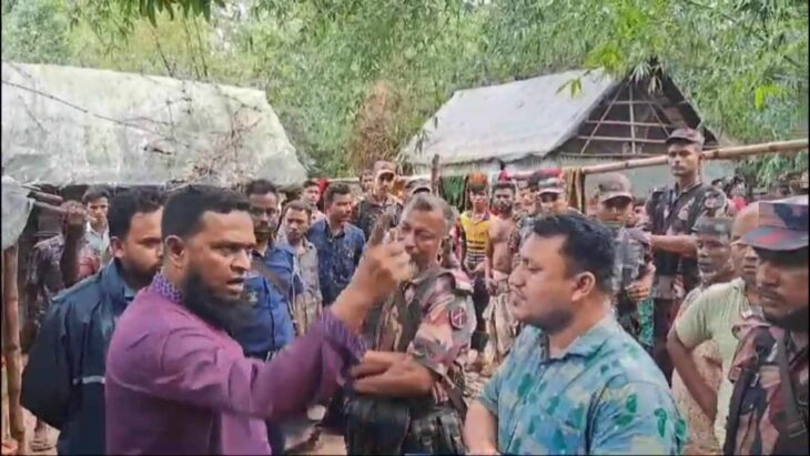 অবৈধ ২৫১ বস্তা ভারতীয় চিনি উদ্ধার, প্রশাসনের সাথে ইউপি চেয়ারম্যান বাগবিতণ্ডা