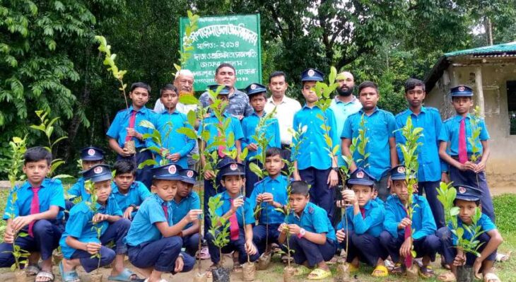কক্সবাজারের ঈদগাঁও যুব ঐক্য পরিবারের ফলজ গাছের চারা বিতরণ 