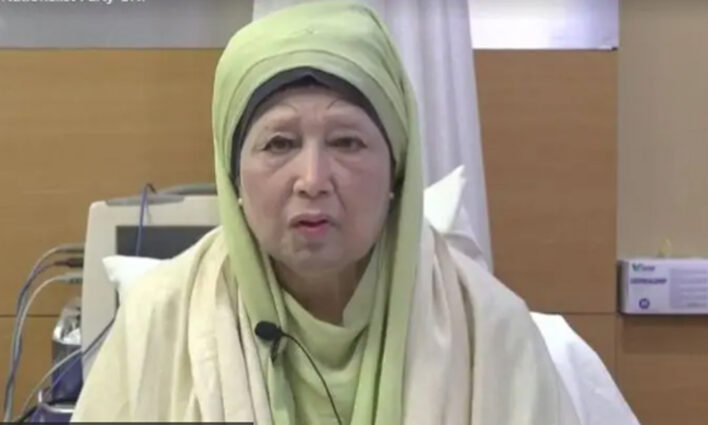 বিএনপি চেয়ারপার্সন খালেদা জিয়া বক্তব্যে বলেছেন ধ্বংস নয় প্রতিশোধ-প্রতিহিংসা নয়