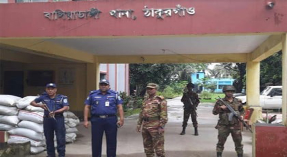 ঠাকুরগাঁওয়ে পূর্ণরায় চালু হয়েছে ৫ থানার কার্যক্রম