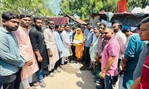 বগুড়ায় বৈষম্যবিরোধী আন্দোলনে শহীদ সিয়াম ও সেলিম রেজার পরিবারের পাশে ছাত্রদল