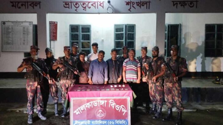 পঞ্চগড় সীমান্তে ভারতে অনুপ্রবেশের সময় ৫ বাংলাদেশি আটক