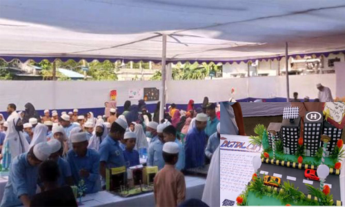 শিক্ষার্থীদের মেধা বিকাশে তা,লীমুল কুরআন একাডেমীর বিজ্ঞান মেলা
