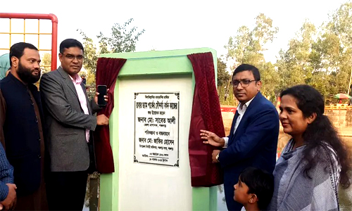 পঞ্চগড়ে রাবার ড্যাম পার্কের সৌন্দর্য বর্ধন কাজের উদ্বোধন