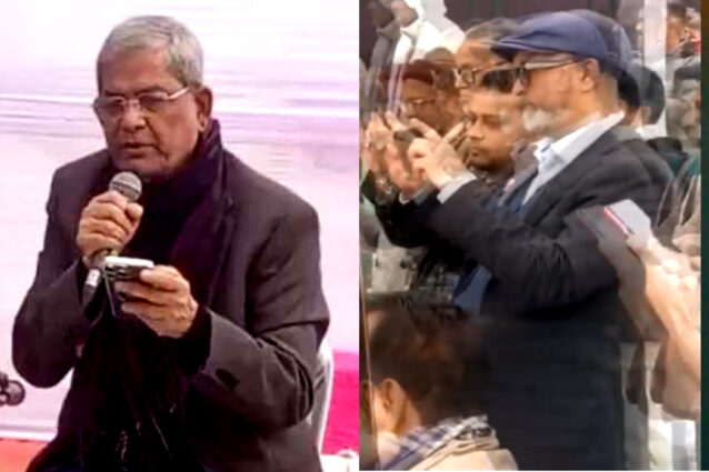 বিএনপির মহা সচিব মির্জা ফখরুল শৈশবের বন্ধুদের কবিতা আবৃত্তি করে শোনালেন