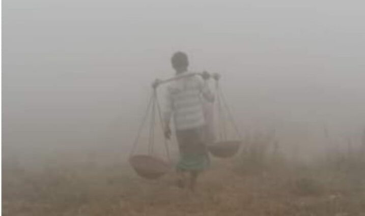 উত্তরের হিমেল হাওয়ায় শীতে কাঁপছে বিরামপুর