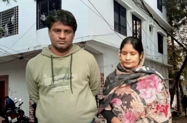 ঝিনাইদহে অন্যের জমি দখল করে ভবন নির্মাণের অভিযোগ শিক্ষক নজরুলের বিরুদ্ধে