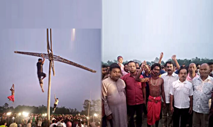 চৈত্র সংক্রান্তি উপলক্ষে উত্তর গোপালপুরে ঐতিহ্যবাহী চড়ক পূজা ও মেলা অনুষ্ঠিত