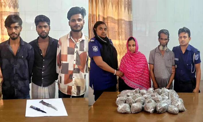 সাভারে পৃথক ঘটনায় সাতজন কে গ্রেফতার করেছে সাভার মডেল থানা পুলিশ