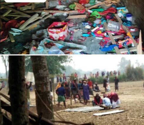 হরিপুরে জমি-জমা বিরোধের জেরে বাড়ি ঘরে আগুন ও সম্পদ লুটপাট