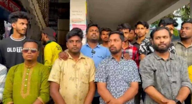 তুহিনকে কারাগারে প্রেরণ করায় বিক্ষোভ ও প্রতিবাদে উত্তাল ডোমার