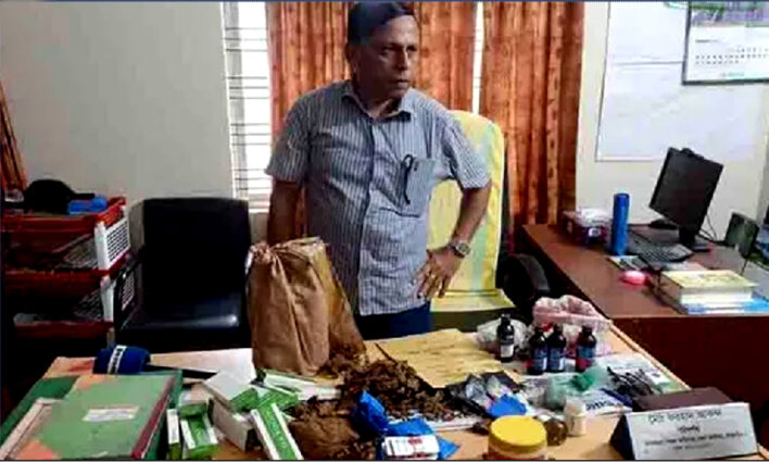 ঠাকুরগাঁও মাদকদ্রব্য নিয়ন্ত্রণ অধিদপ্তরে অভিযান চালিয়ে বিপুল পরিমাণ মাদকদ্রব্য উদ্ধার