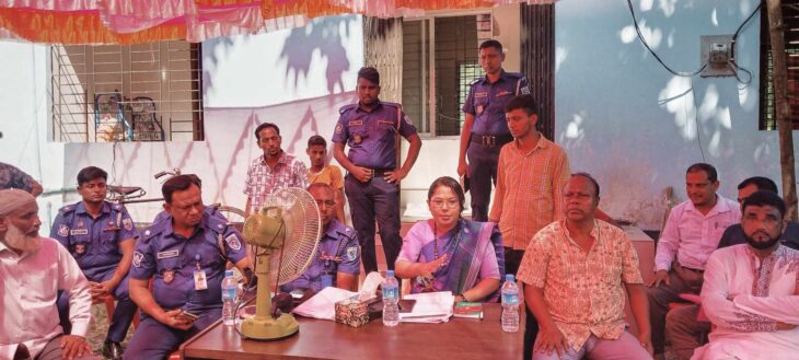 গোঁসাইগঞ্জে দূর্বৃত্ত কর্তৃক নিধনকৃত বন রক্ষার্থে গণসচেতনতা মূলক সভা