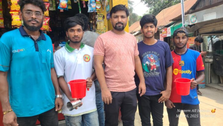 তীব্র দাবদাহ বিক্রনপুর মানব রক্তদান ফাউন্ডেশনের উদ্যোগে খাবার স্যালাইন ও শরবত বিতরণ