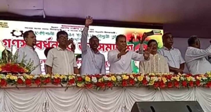 শাহরিন ইসলাম তুহিনের ডোমারে গণসংবর্ধনা ও জনসমাবেশ অনুষ্ঠিত