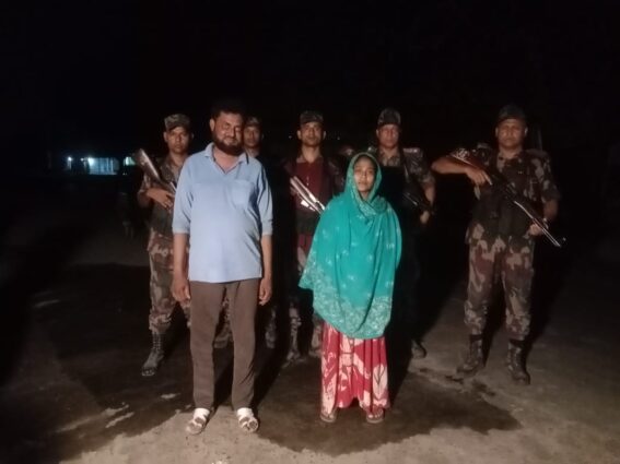 তেঁতুলিয়া সীমান্ত দিয়ে ৫ জনকে পুশইন করলো বিএসএফ