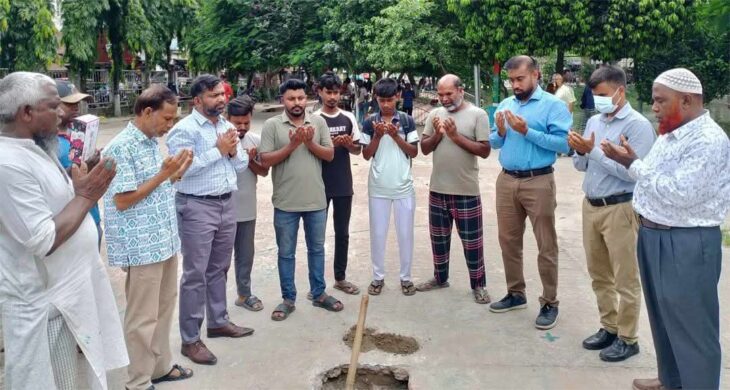 গাইবান্ধায় জুলাই শহীদ স্মৃতিস্তম্ভ নির্মাণ শুরু