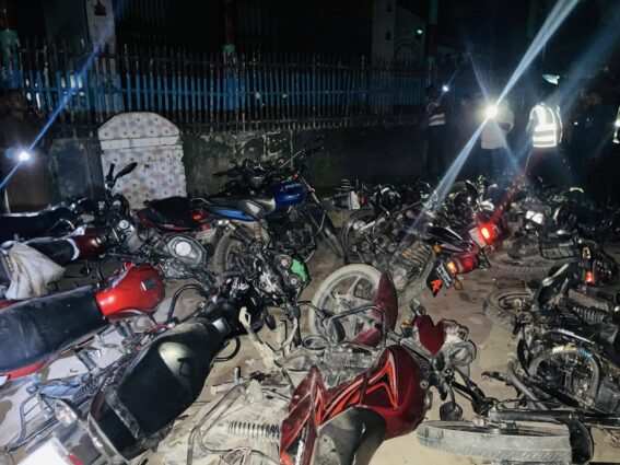 বিএনপির দুই গ্রুপের তান্ডবে মোটরসাইকেল ভাঙচুর