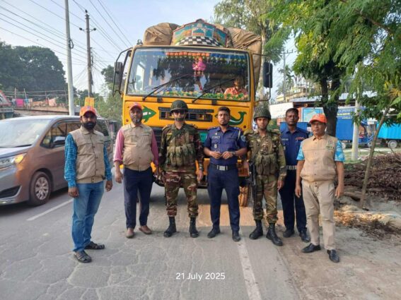 সেনাবাহিনীর ফিটনেস বিহীন যানবাহন,হাইড্রলিক্স হর্ণ বন্ধের অভিযান