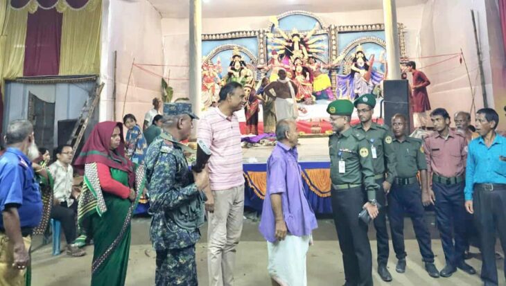 দিনাজপুরে ১২৫৯ টি পুজা মন্ডপে ৮০৪৬ জন আনসার ও ভিডিপি সদস্য/সদস্যা মোতায়েন