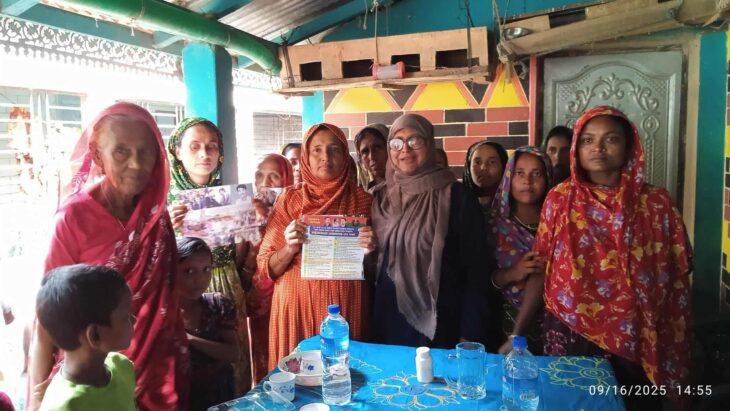 তাহিরপুরে ৩১ দফা নিয়ে হাওড় পারে ছুটে চলেছেন এমপি প্রার্থী সালমা নজির