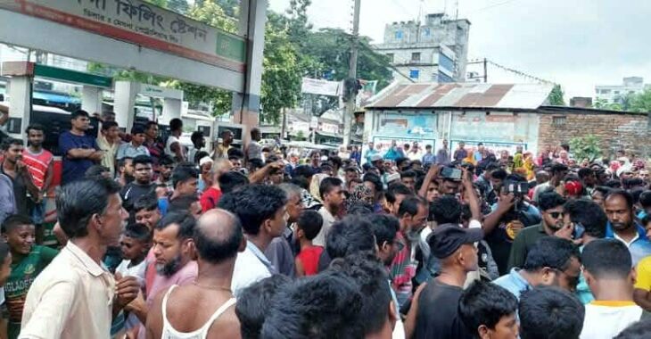 বগুড়ায় ফিলিং স্টেশনের ম্যানেজারকে গলা কেটে হত্যা