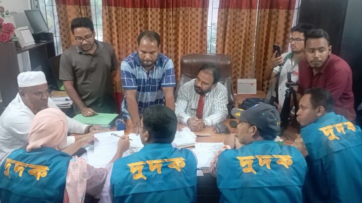 রাণীশংকৈল হাসপাতালে নিম্নমানের সামগ্রী ব্যবহার দুদকের অভিযান