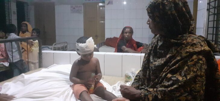 তেঁতুলিয়ায় জমি নিয়ে তিন ভাইয়ের বিরোধে শিশু আহত থানায় মামলা।