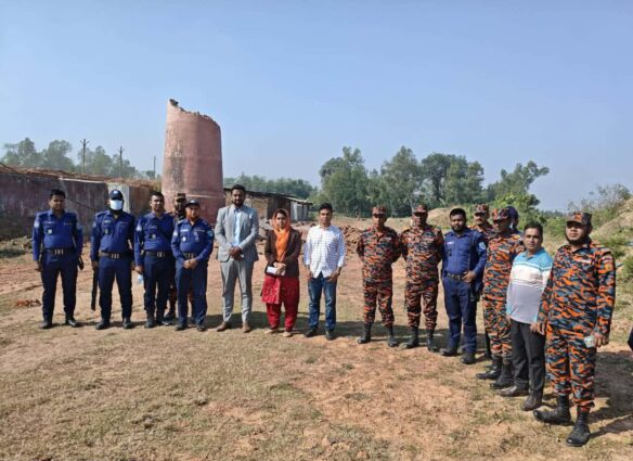 দিনাজপুরে ইট ভাটায় ভ্রাম্যমান আদালতের অভিযানে জরিমানা।