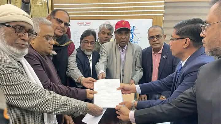 বগুড়া-৭ খালেদা-৬ আসনে তারেক রহমানের পক্ষে মনোনয়ন সংগ্রহ।