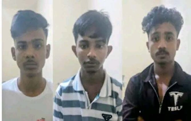 বগুড়ায় বান্ধবীকে সংঘবদ্ধ ধর্ষণের অভিযোগে গ্রেপ্তার ৩ জন।