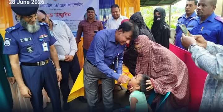 পঞ্চগড়ে ১০৭৭ কেন্দ্রে ভিটামিন-এ প্লাস ক্যাম্পেইন
