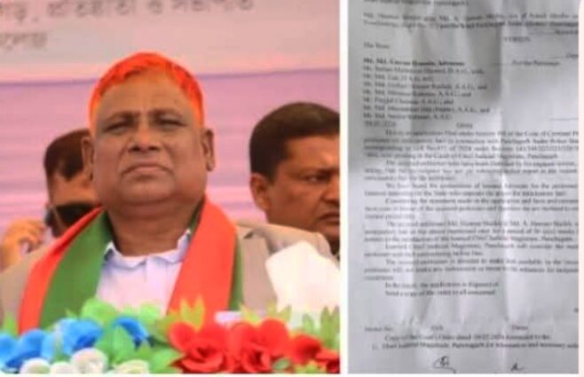 ওয়ারেন্টভুক্ত আসামি থানার নতুন ভবনের ঠিকাদার।