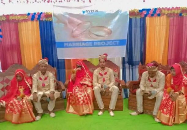 ঠাকুরগাঁওয়ে তিন অসচ্ছল পরিবারের মেয়ের যৌতুক বিহীন বিবাহ।